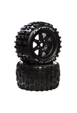 Duratrax DTXC5614  Lockup ST Belt 3.8" Mounted Front/Rear Tires 0 Offset 17mm, Black (2)
