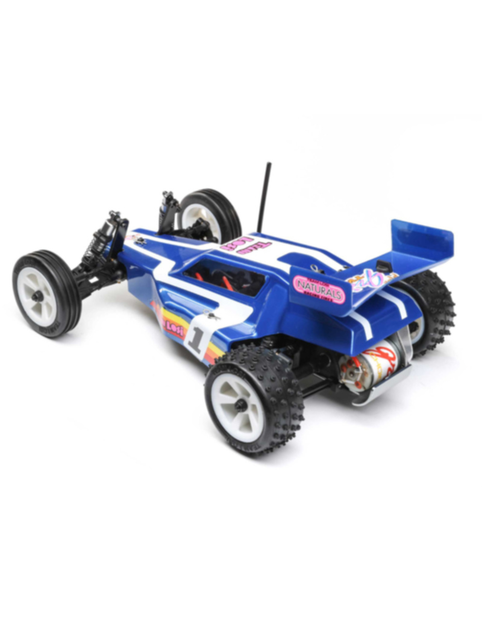 Losi LOS01020T2 1/16 Mini JRX2 2WD Buggy Brushed RTR, Blue