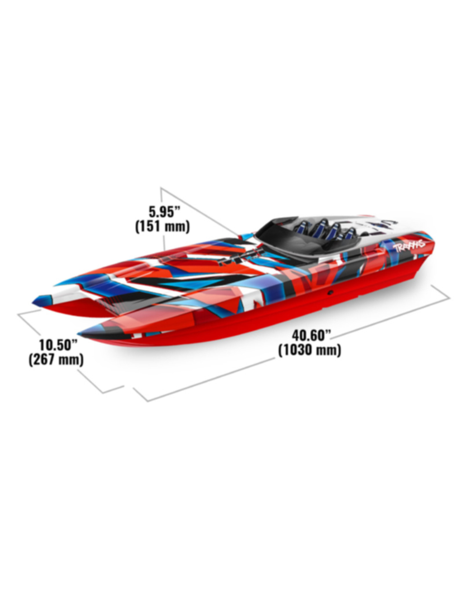 Traxxas TRA57046-4 REDR  DCB M41 Widebody, No Battery or Charger