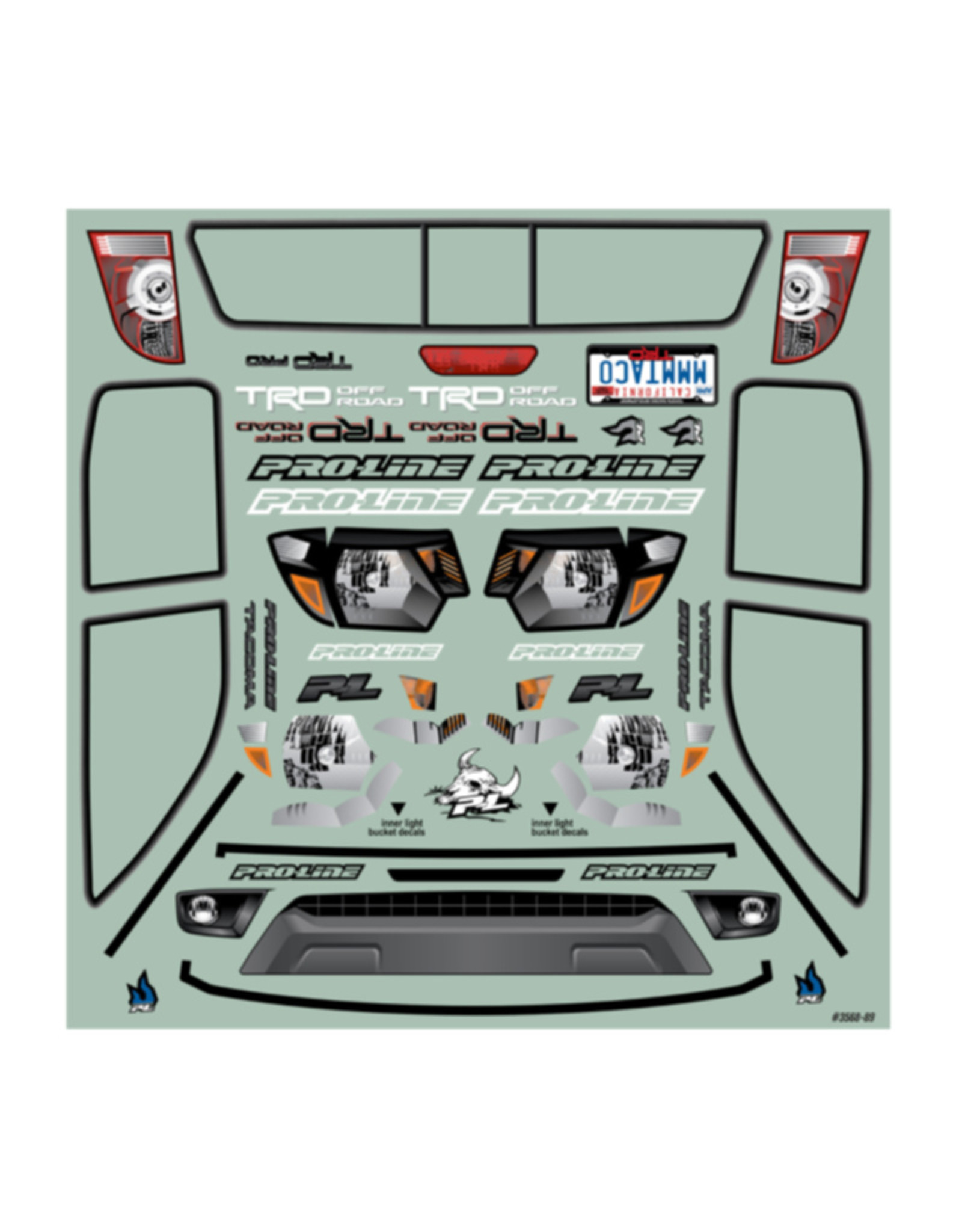 Pro-Line Racing PRO356800		1/10 2015 Toyota Tacoma TRD Pro Clr Bdy 12.3" WB