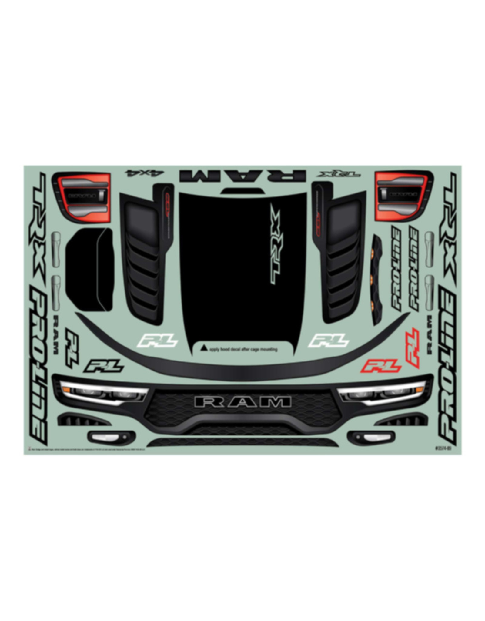 Pro-Line Racing PRO357417		Pre-Cut 2021 Ram 1500 TRX Clear Body X-MAXX