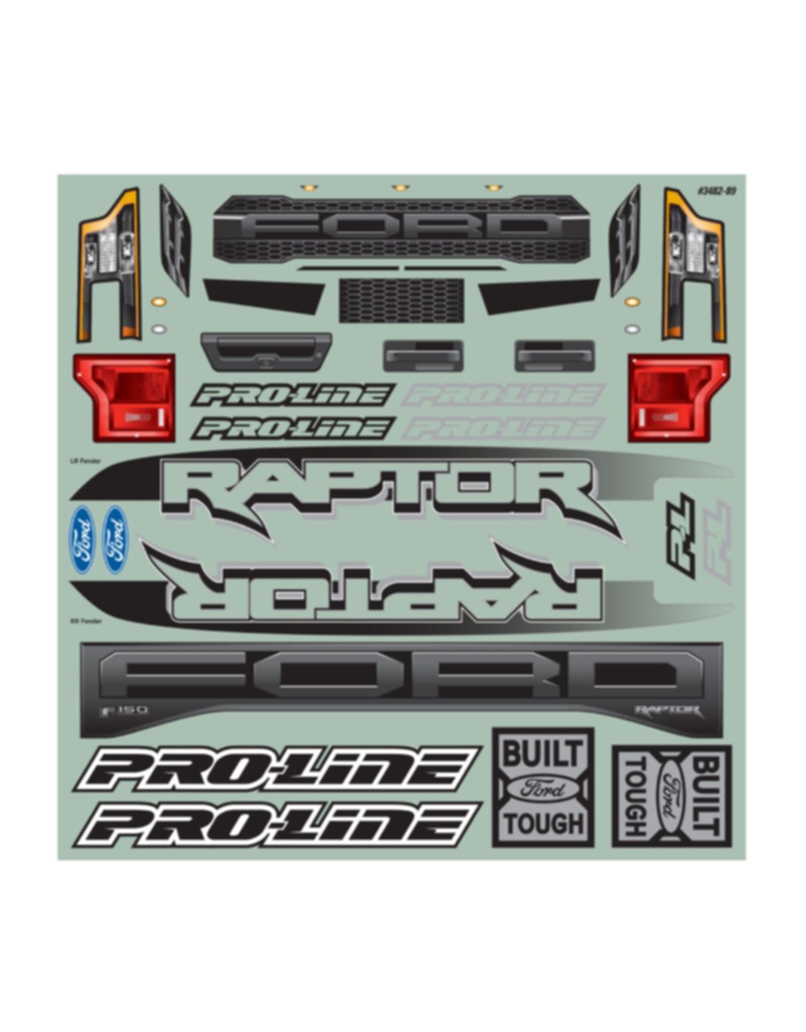 Pro-Line Racing PRO348217 Pre-Cut 2017 Ford F-150 Raptor Clear Body :XMAXX