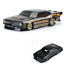 Pro-Line Racing PRO355018  1/10 1972 Plymouth Barracuda Motown Missile Black Body: Drag Car