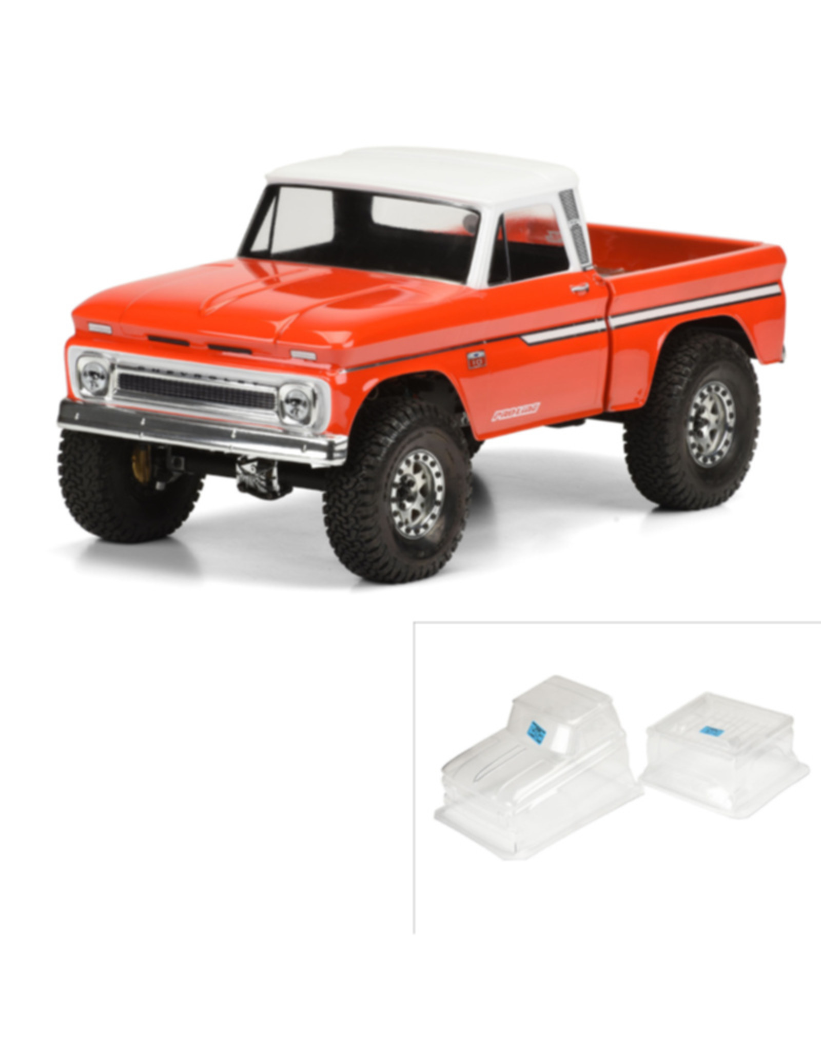 Pro-Line Racing PRO348300 1966 Chevy C-10 Clear Body Trail Honcho