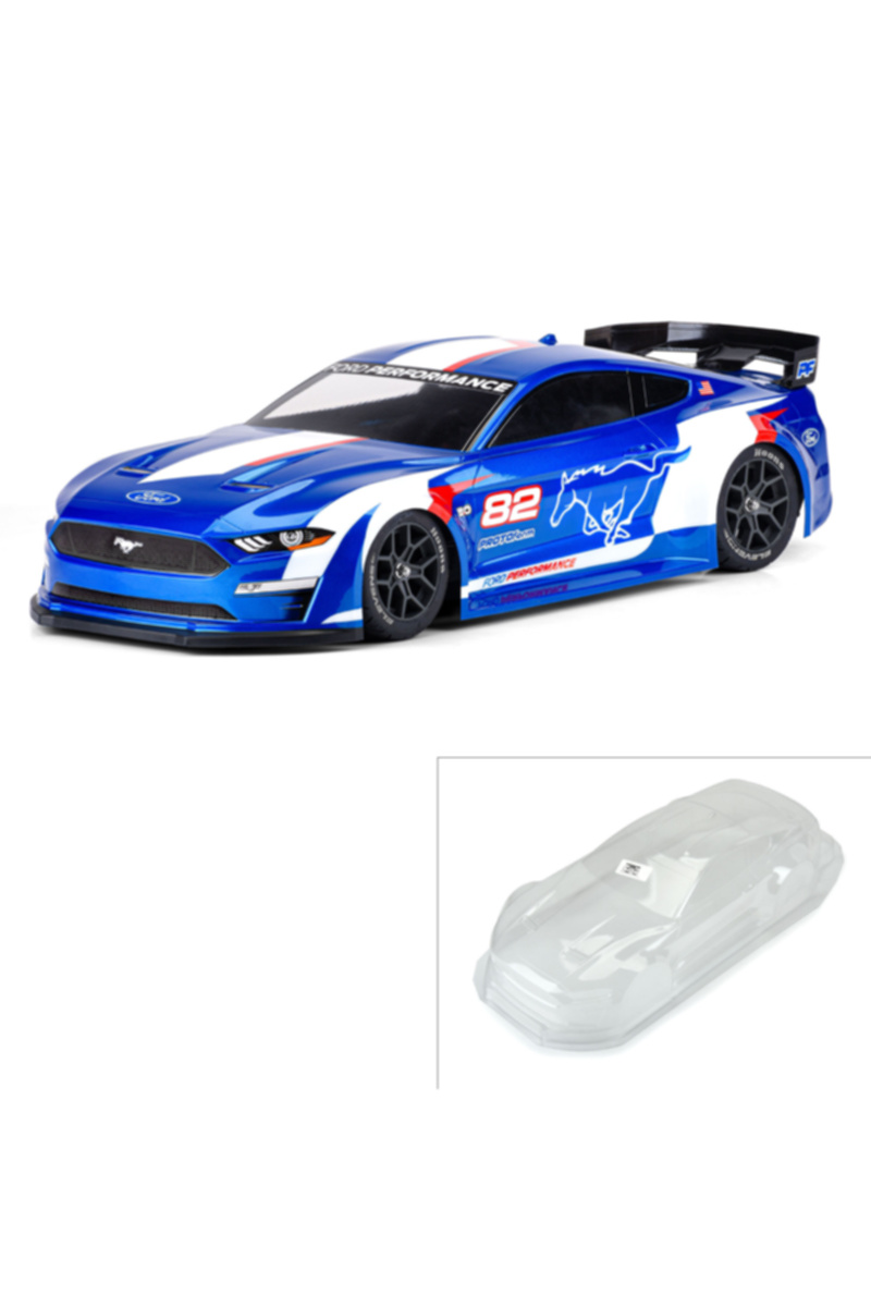 PRM158200 1/8 2021 Ford Mustang Clear Body: Vendetta - HobbyQuarters