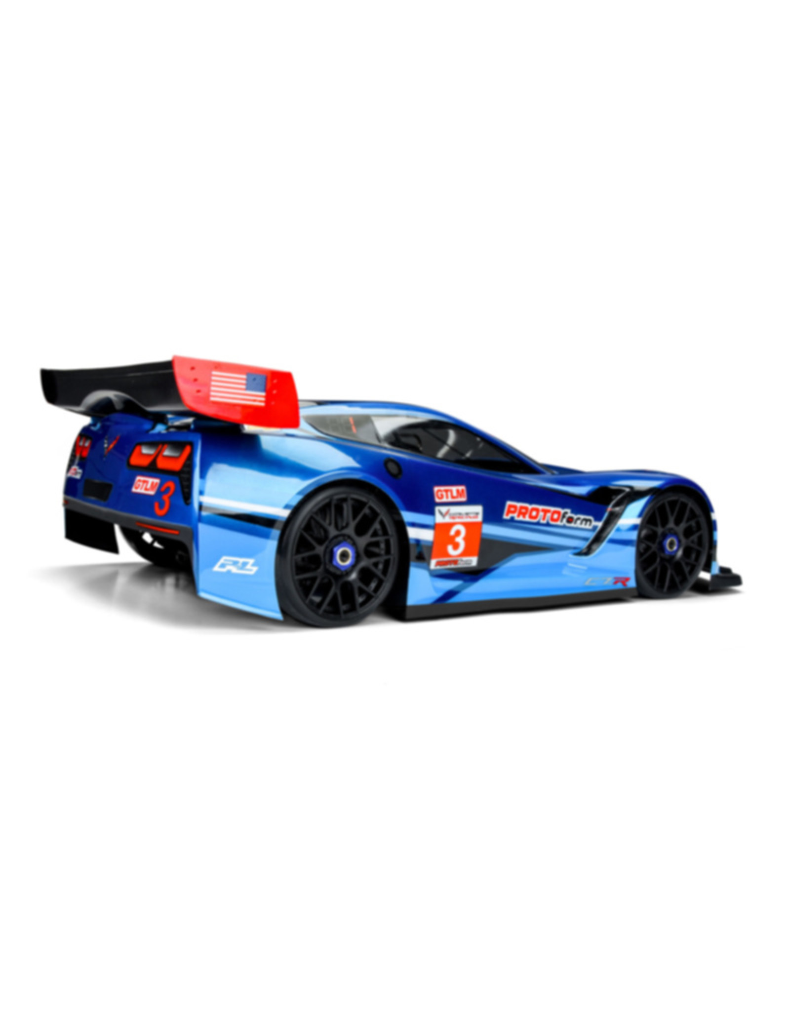 Protoform PRM155140 1/8 Corvette C7.R Clear Body :GT, Short Wheelbase