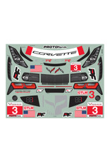 Protoform PRM155140 1/8 Corvette C7.R Clear Body :GT, Short Wheelbase