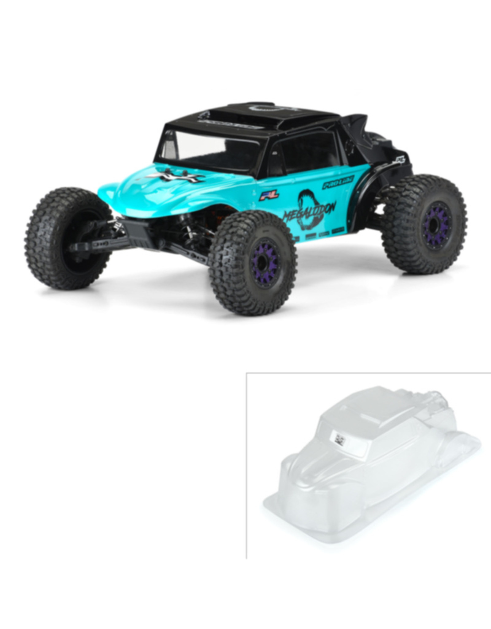 Pro-Line Racing PRO356300  1/10 Megalodon Desert Buggy Clear Body: Short Course