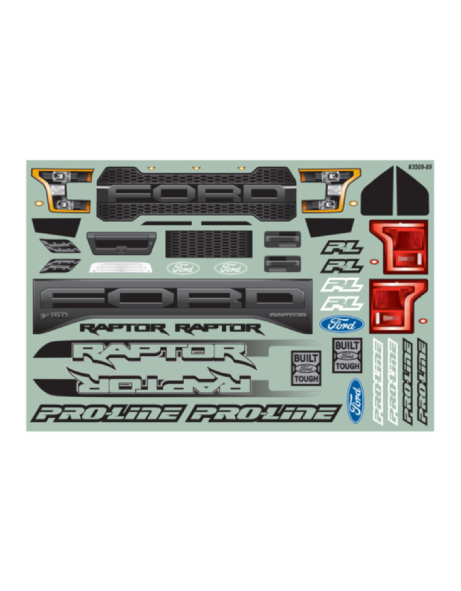 Pro-Line Racing PRO351600 2017 Ford F-150 Raptor Clr Body 12.3" WB Crawlers