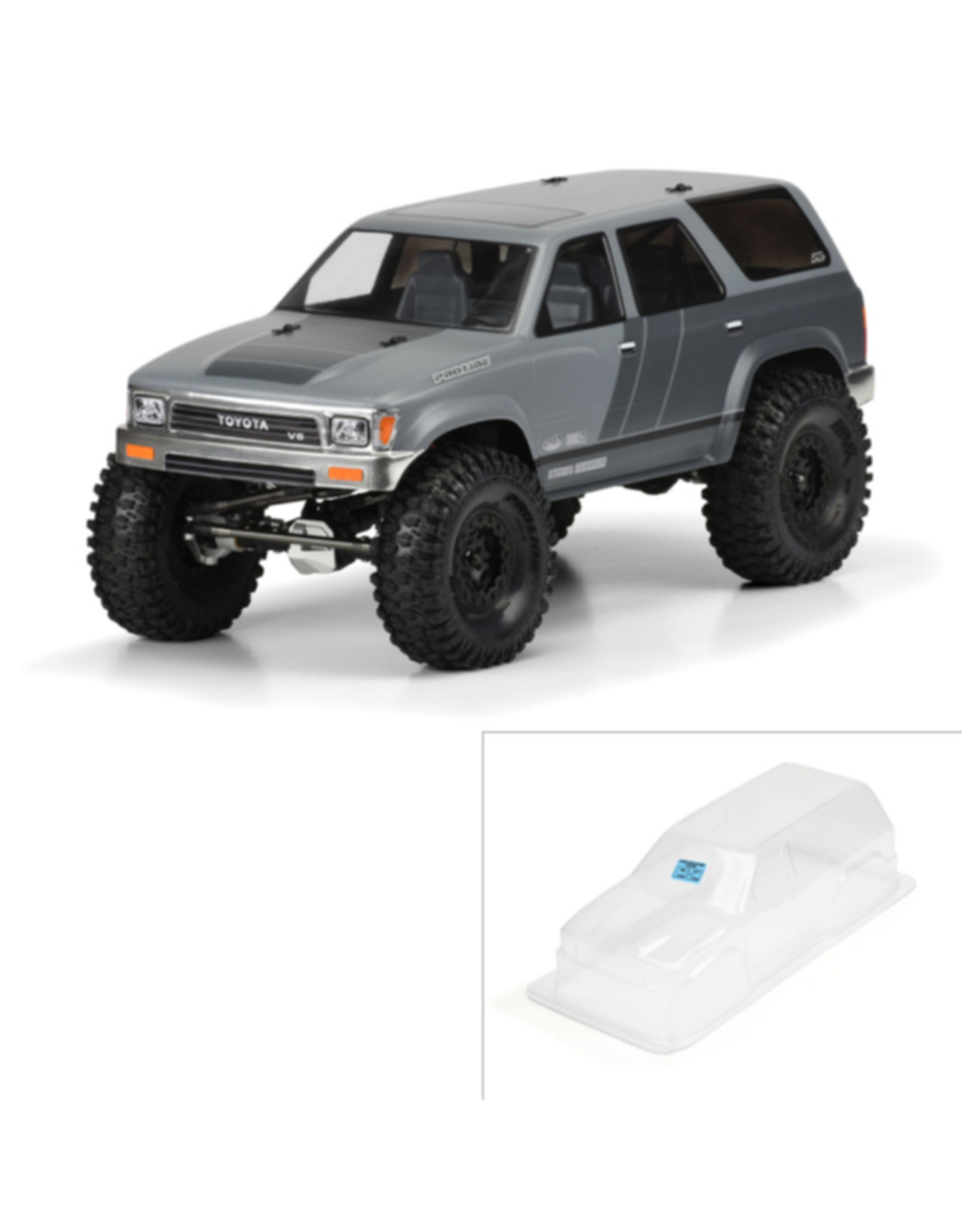 Pro-Line Racing PRO348100 1991 Toyota 4 Runner Clear Body for 12.3 Wheelbase Scale Crawlers
