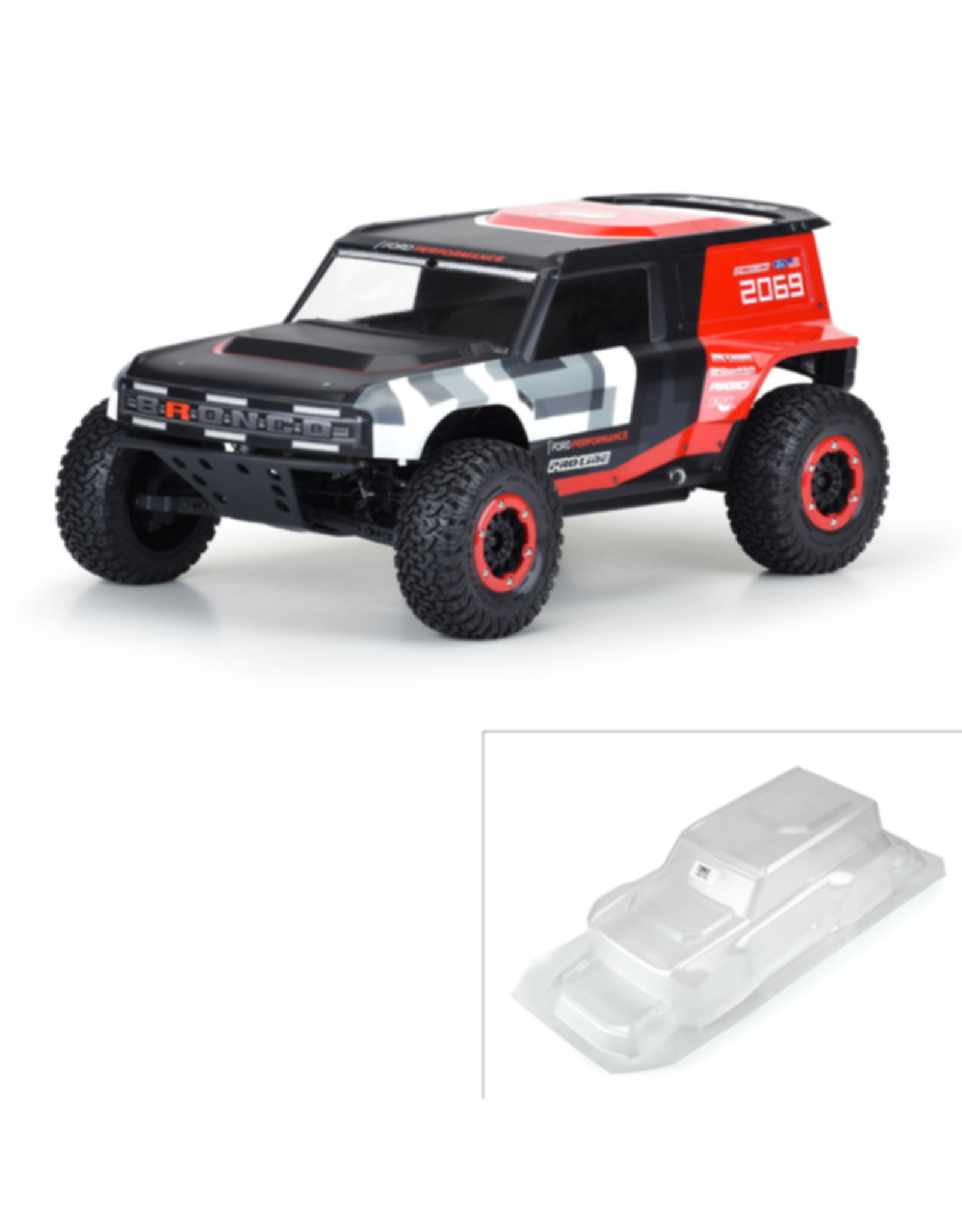 Pro-Line Racing PRO358600 1/10 Ford Bronco R Clear Body: Short Course