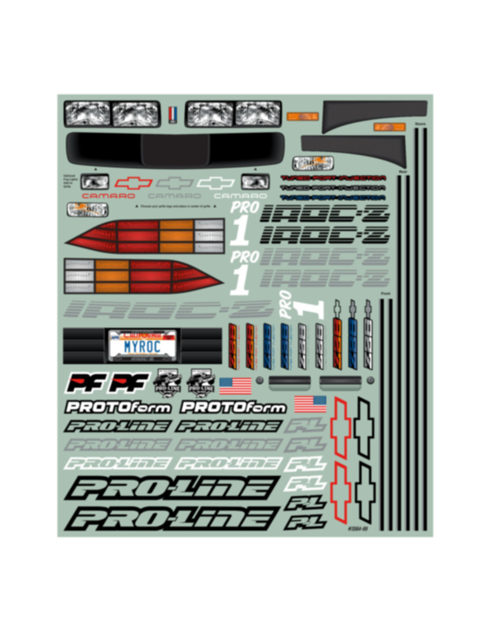Pro-Line Racing PRO356400		1985 Chevrolet Camaro IROC-Z Clear Body Slash Drag
