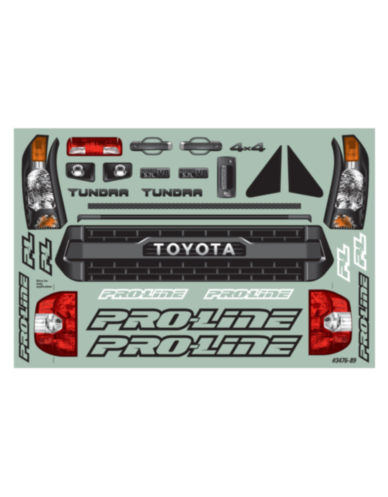 Pro-Line Racing PRO347600 Toyota Tundra TRD Pro Clear Body:PRO-2 SC,SLH