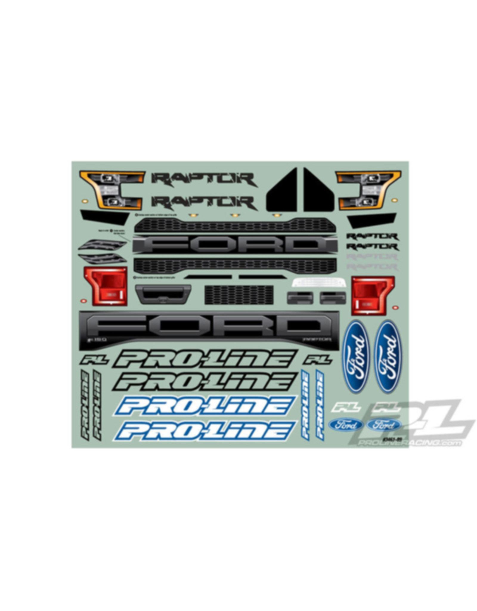 Pro-Line Racing PRO346100 2017 Ford F150 Raptor True Scale Clear Body:PRO 2