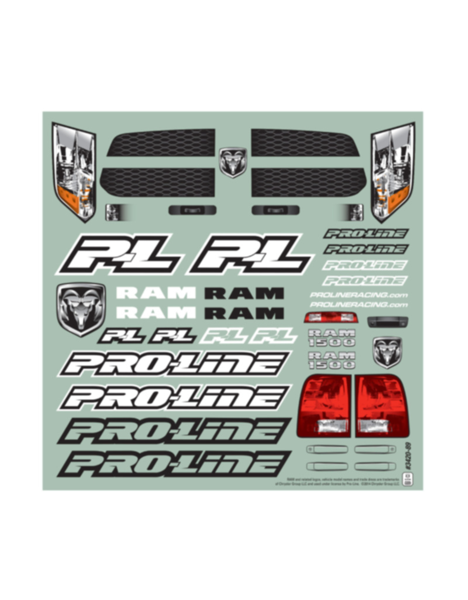 Pro-Line Racing PRO342000 2013 Ram 1500 True Scale Clear Body: PRO2 SC, SLH