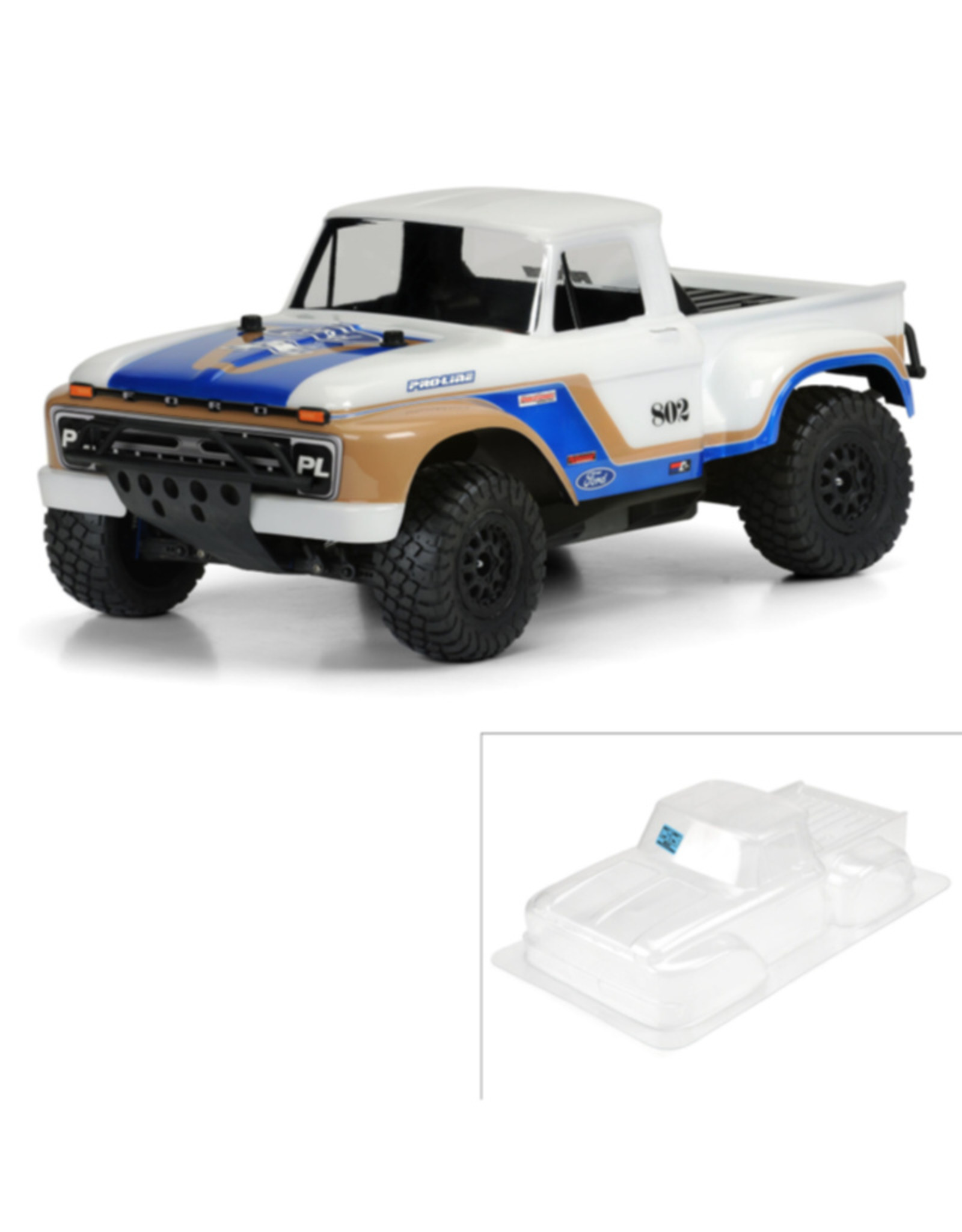 Pro-Line Racing PRO340800 1966 Ford F-150 Clear Body: Slash, Slash 4x4