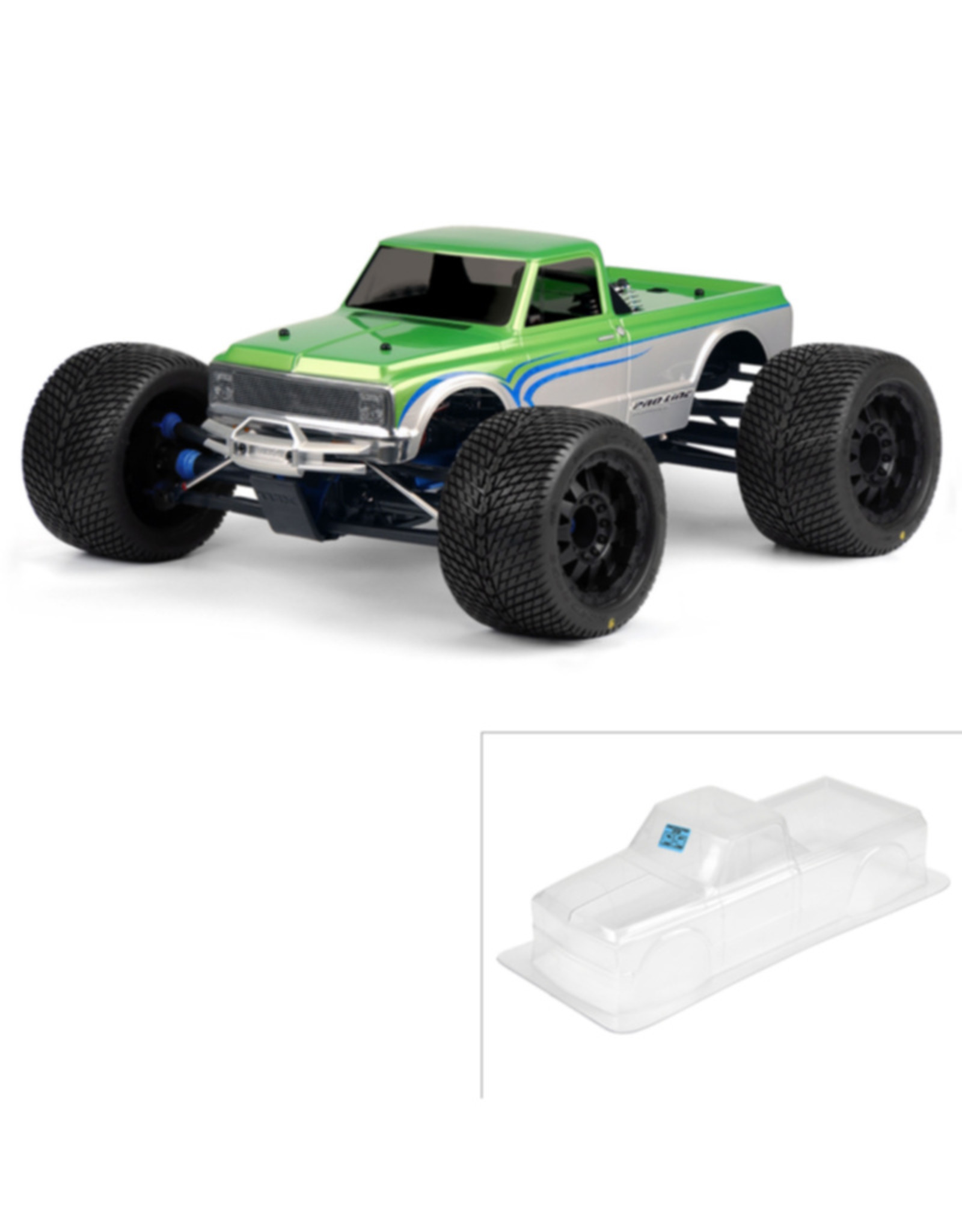 Pro-Line Racing PRO322700 72 Chevy C10 Long Bed Body, Clear:Revo 3.3,LST,MGT