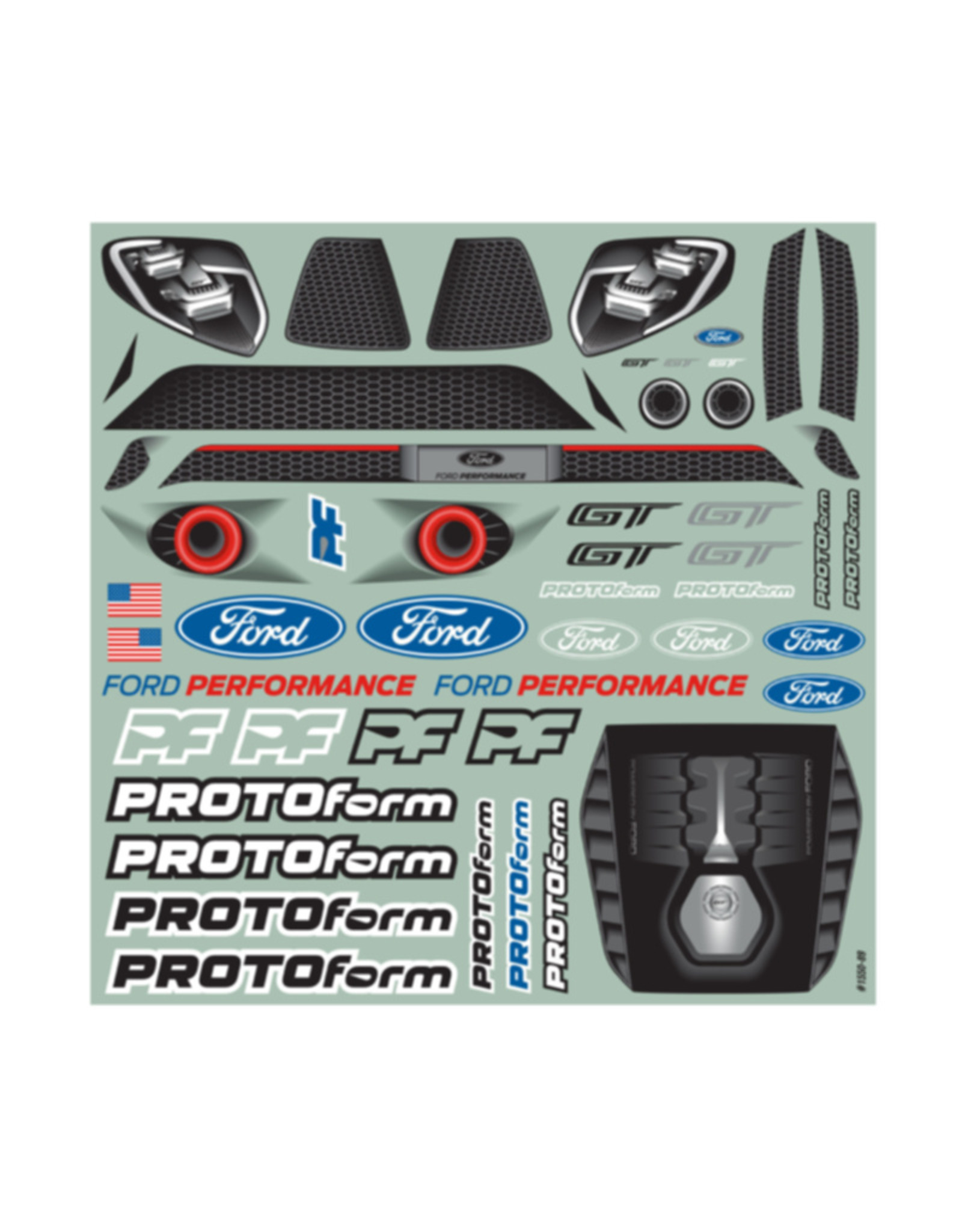 Protoform PRM155025 Ford GT Light Weight Clear Body, 190mm