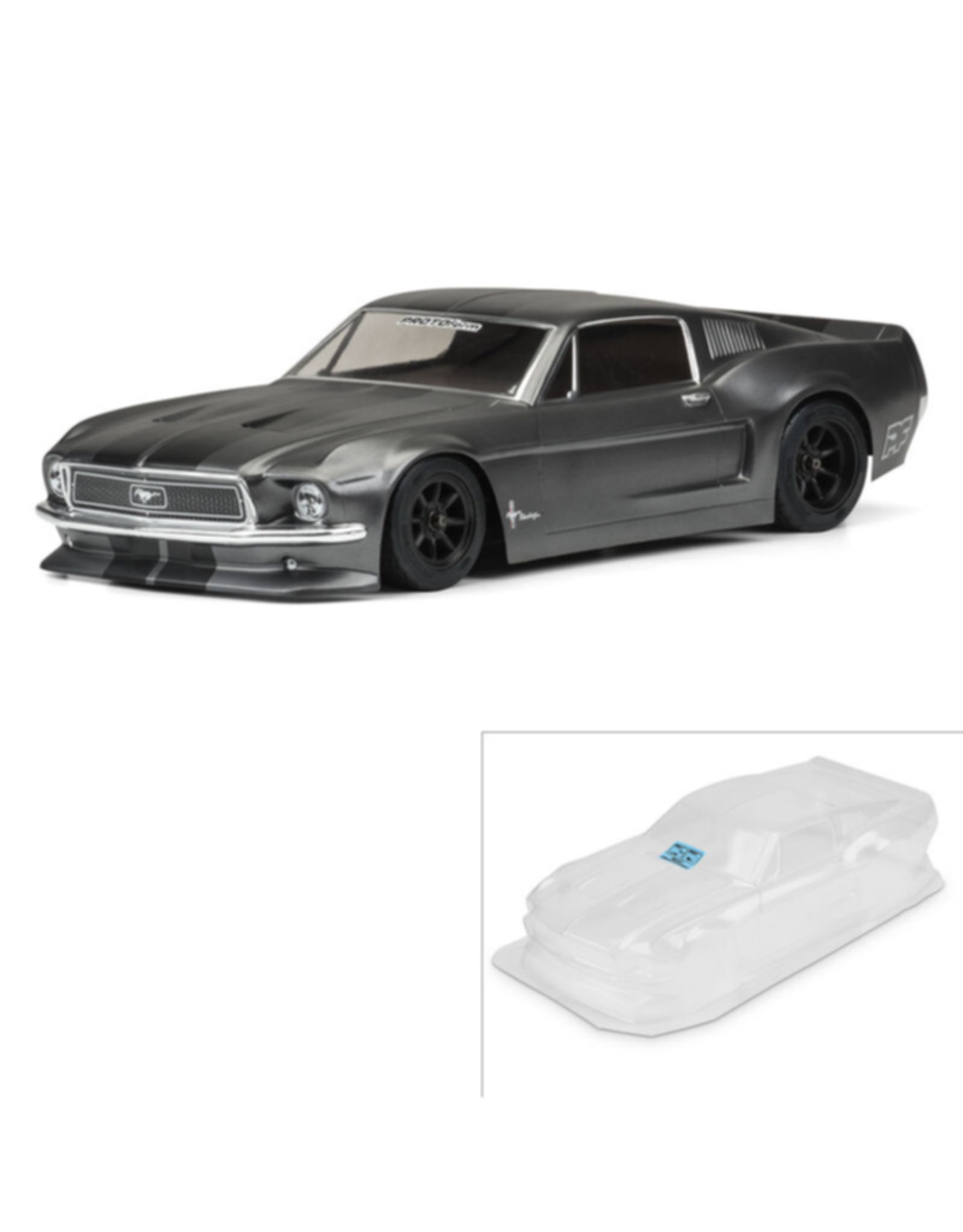 Protoform PRM155840 1968 Ford Mustang Clear Body VTA Class