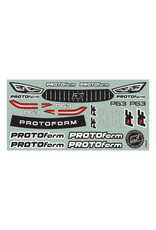 Protoform PRM158025  1/10 P63 Light Weight (0.65mm) Clear Body for 190mm TC