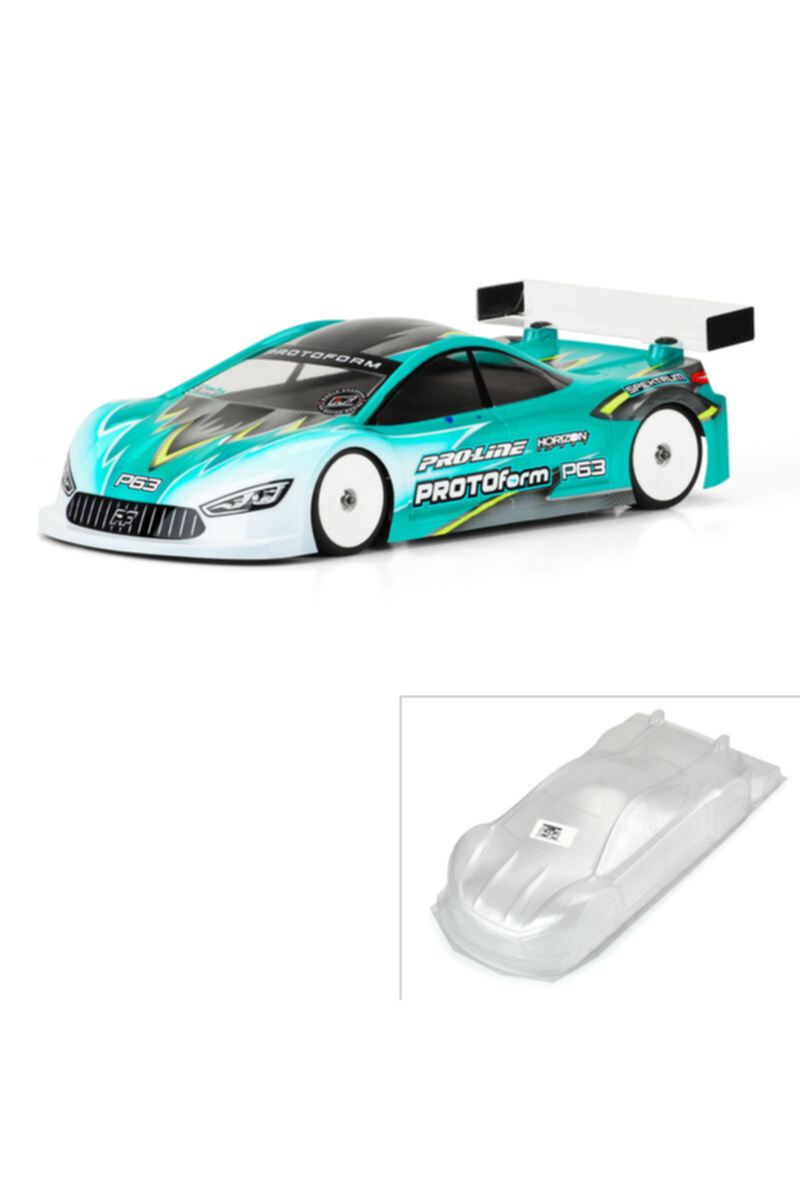 PRM158020 1/10 P63 Pro-Lite (0.5mm) Clear Body for 190mm TC