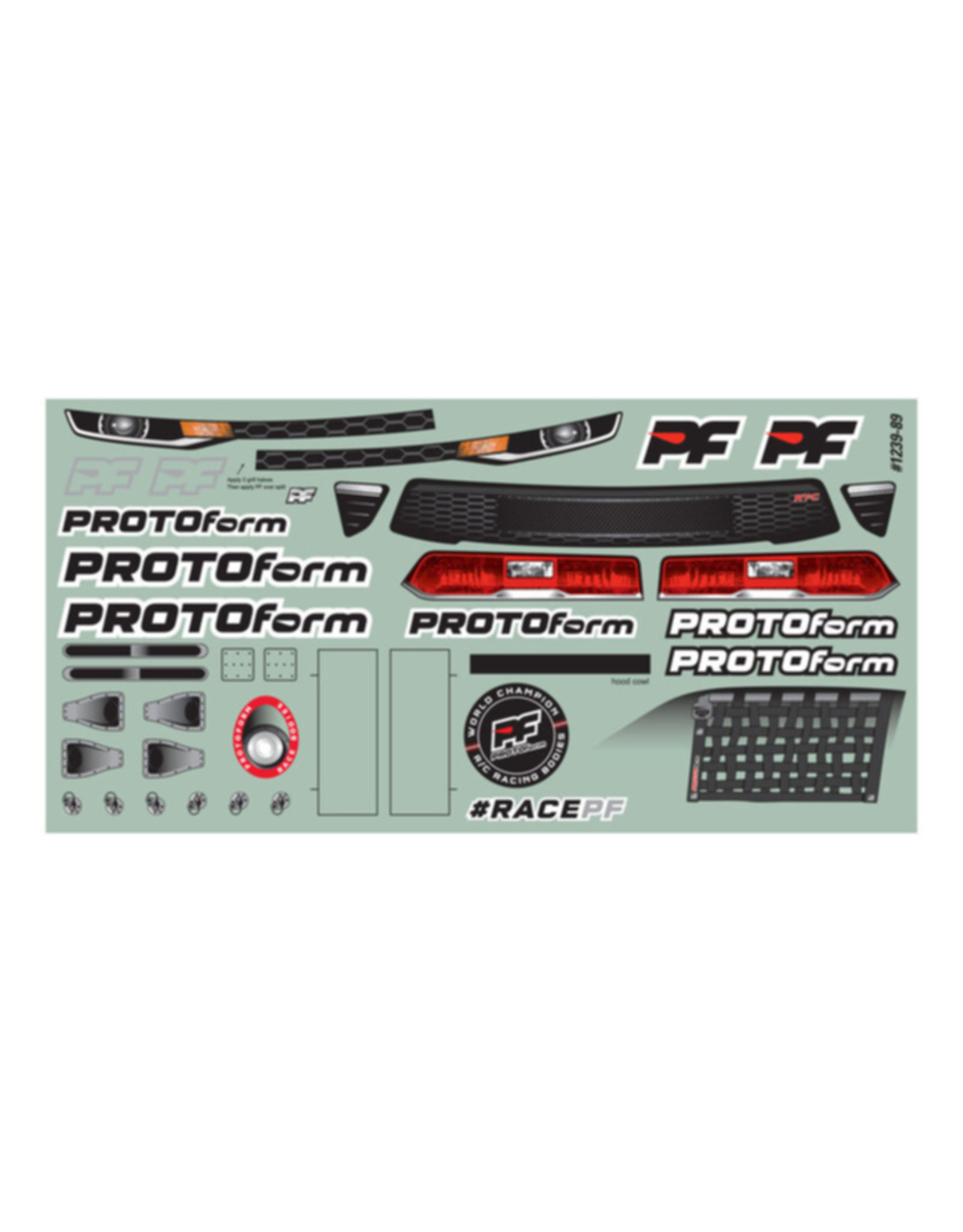 Protoform PRM123925 RT-C Light Weight Clear Body :Oval