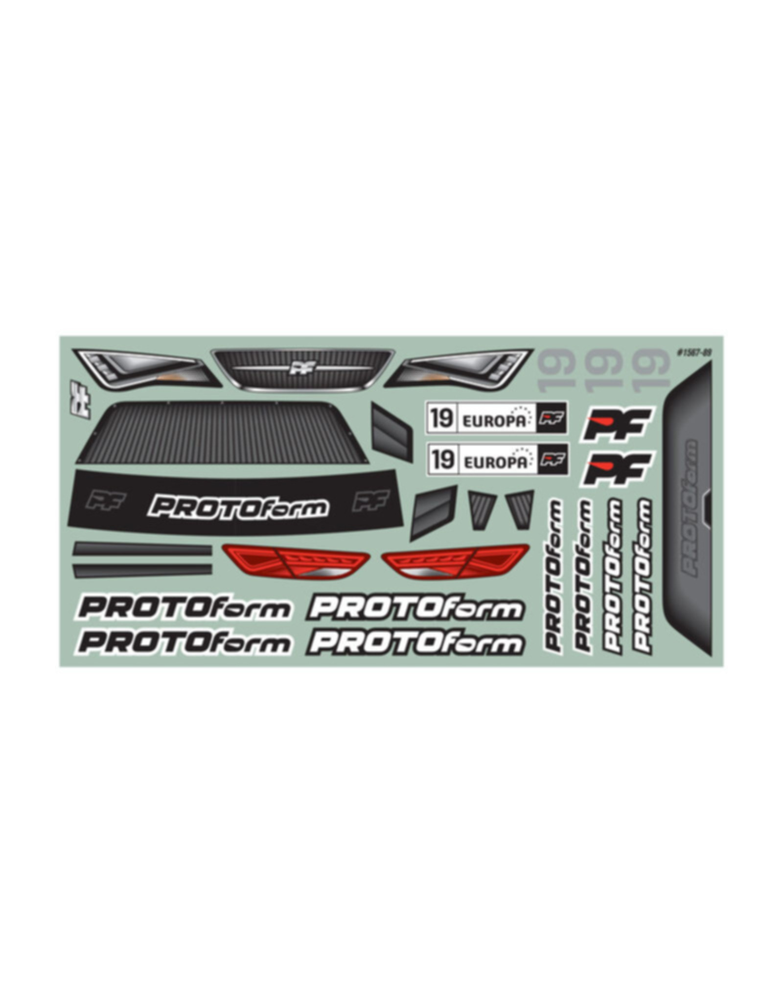 Protoform PRM156725 Europa M Clear Body for M-Chassis(210 or 225mm WB)