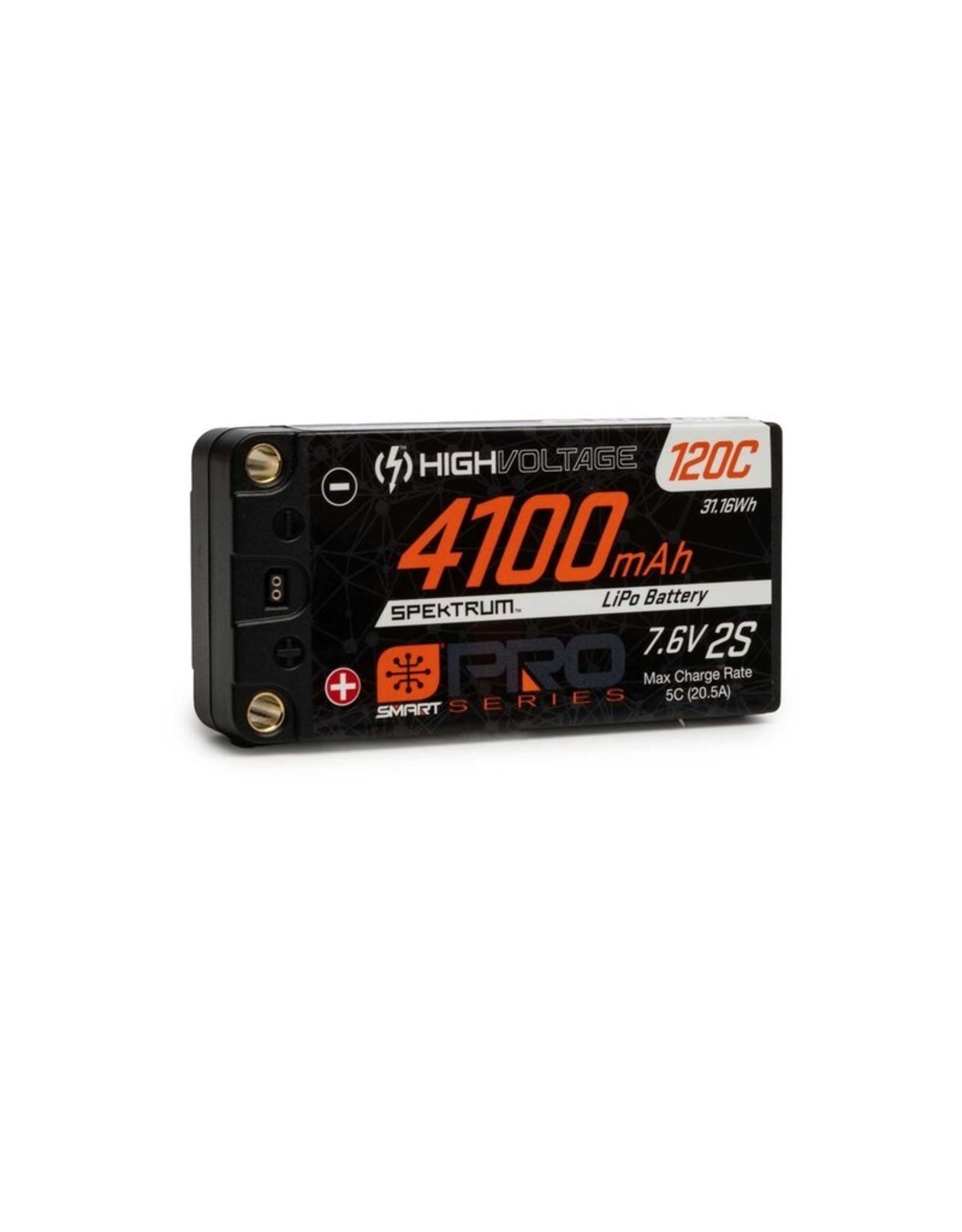 spektrum SPMX412S120HT  7.6V 4100mAh 2S 120C Smart Pro Race Shorty Hardcase LiHV Battery: Tubes, 5mm