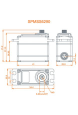 spektrum SPMSS6290S6290 Ultra Torque High Speed HV WP Metal Servo