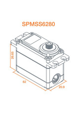 spektrum SPMSS6280 S6280 Ultra Torque, HV Dig Servo