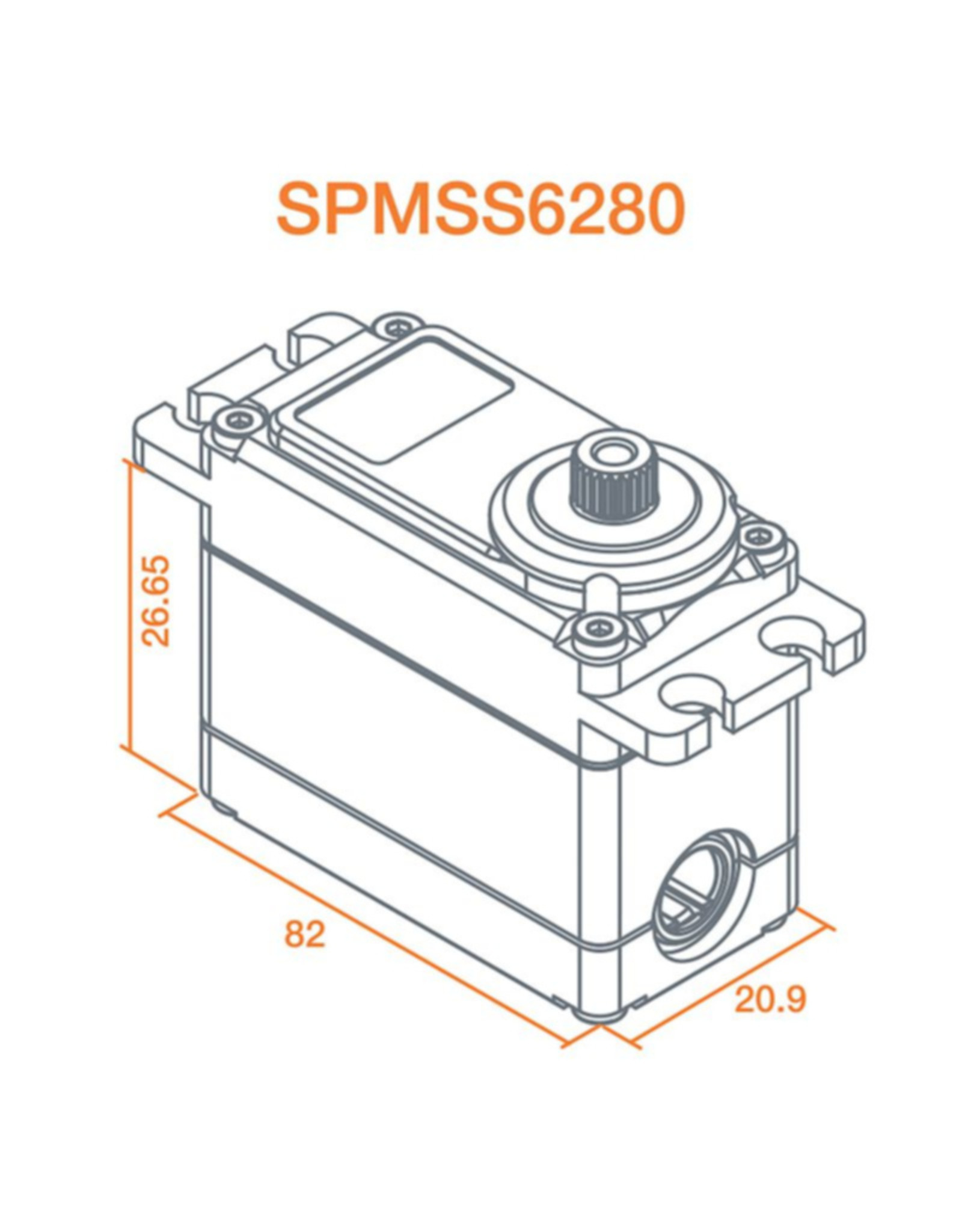 spektrum SPMSS6280 S6280 Ultra Torque, HV Dig Servo