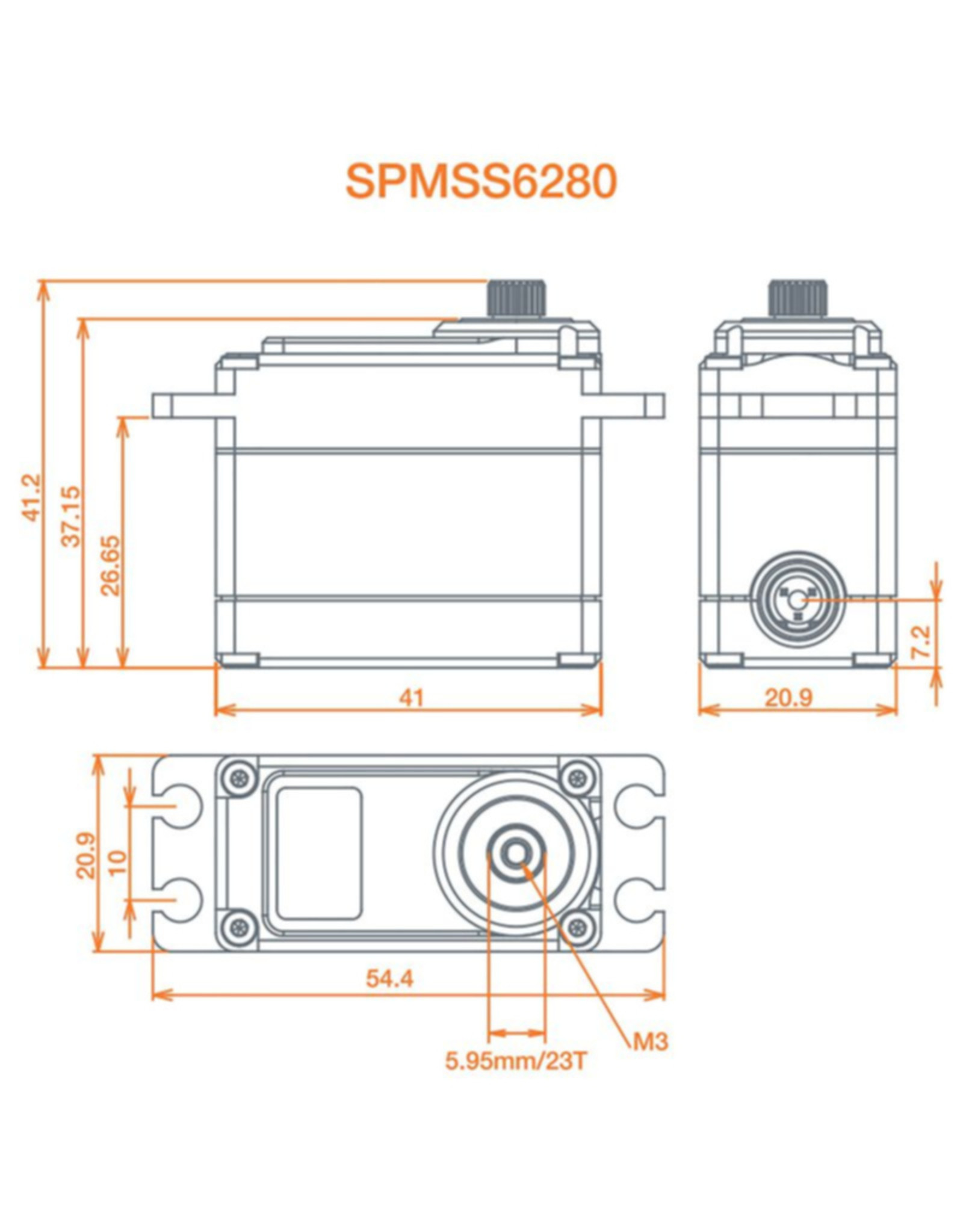 spektrum SPMSS6280 S6280 Ultra Torque, HV Dig Servo