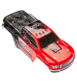 Arrma AR402256 Body Painted Decal Trim Red Granite 4x4 Mega