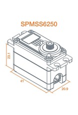 spektrum SPMSS6250 S6250 Ultra Torque High Speed Digi WP Metal Servo