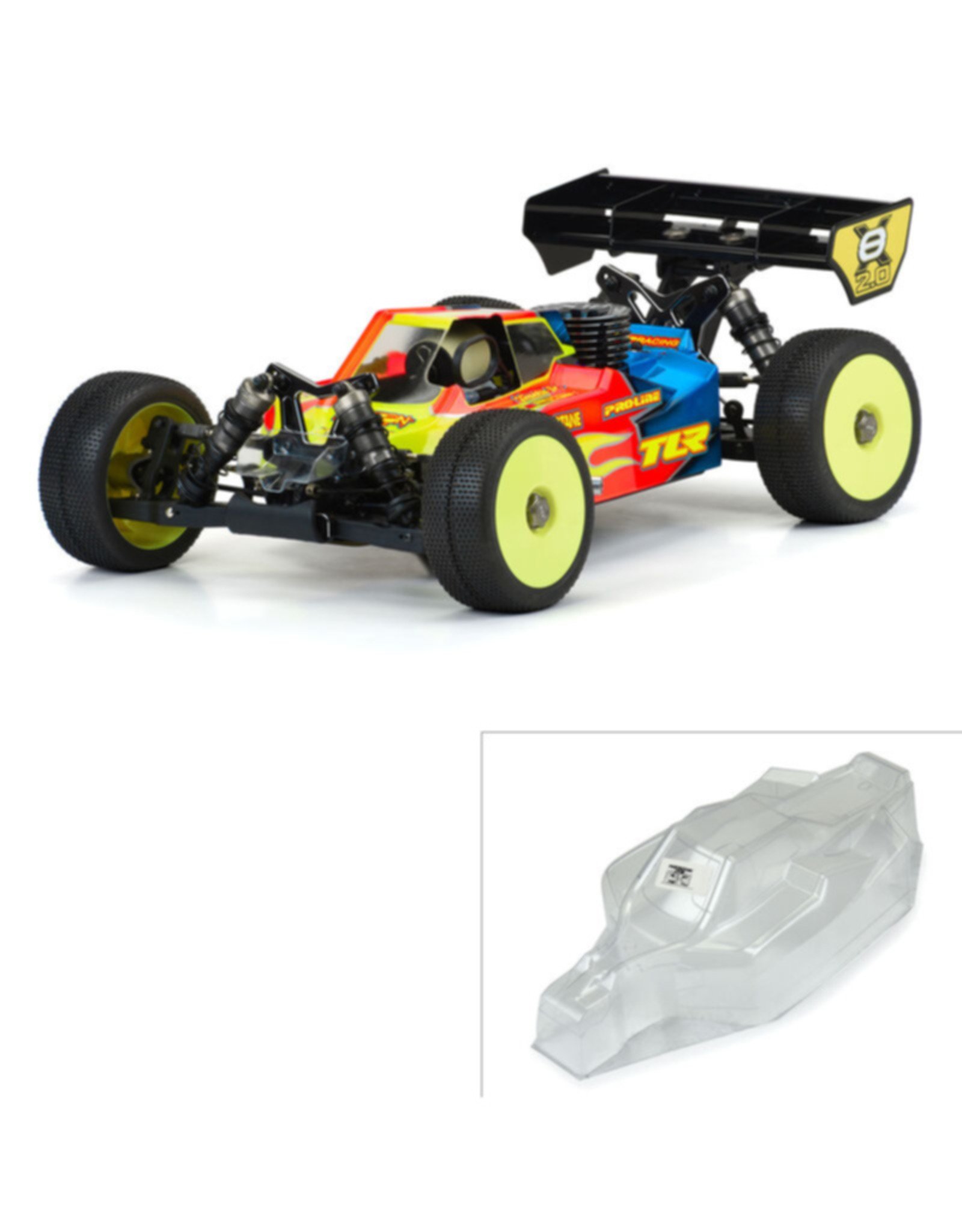 Pro-Line Racing PRO360300 1/8 Axis Clear Body for TLR 8ight-X/E 2.0