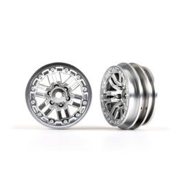 Traxxas TRA9768-SATIN Wheels, 1.0" (satin chrome) (2)