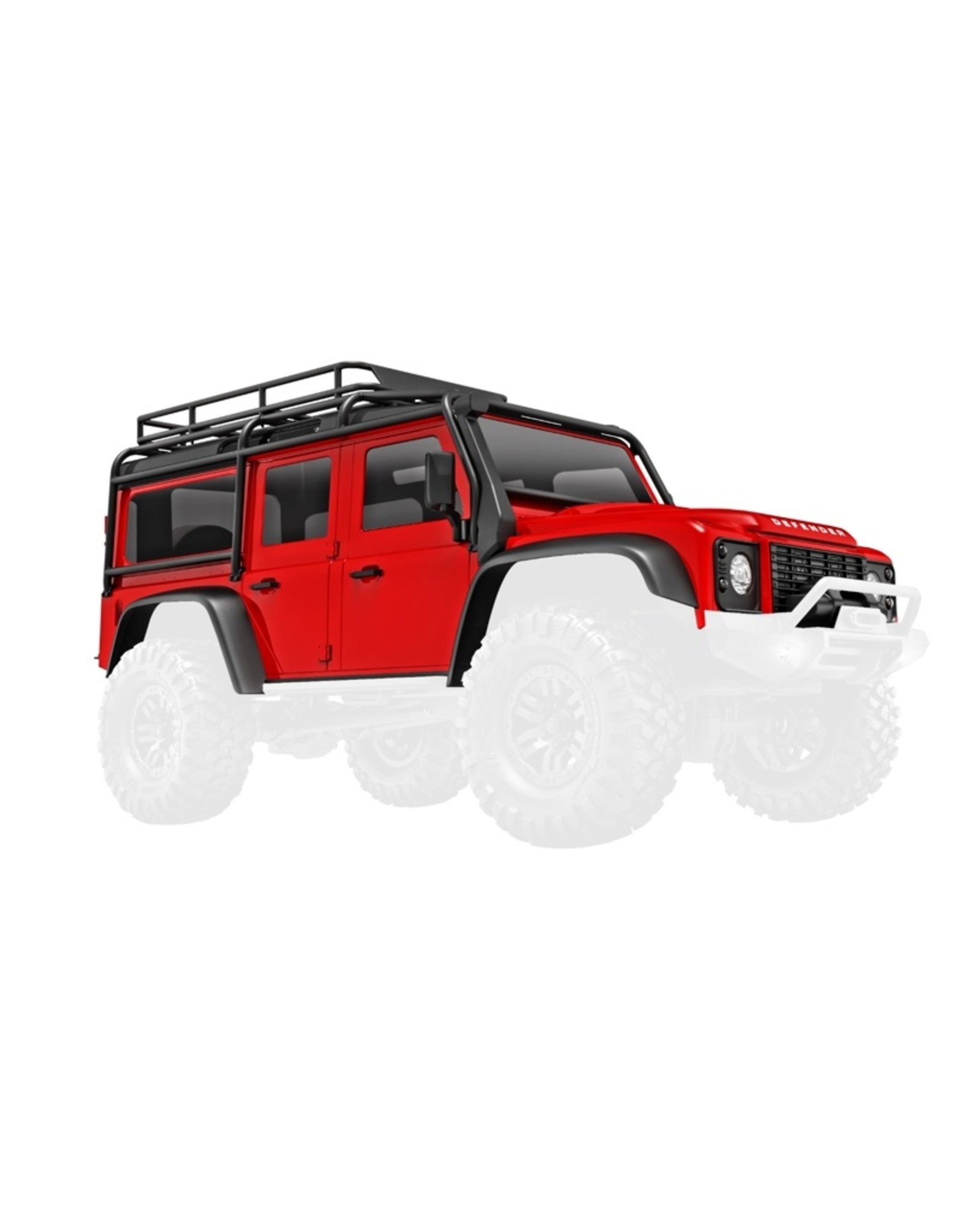 Traxxas TRA9712-RED BODY TRX-4M DEFENDER RED