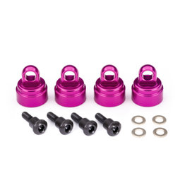 Traxxas TRA3767P Shock Caps Aluminum Pink-Anodized (4)