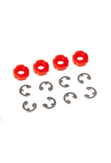 Traxxas TRA8261  PISTON DAMPER RED (4)/ E-CLIPS