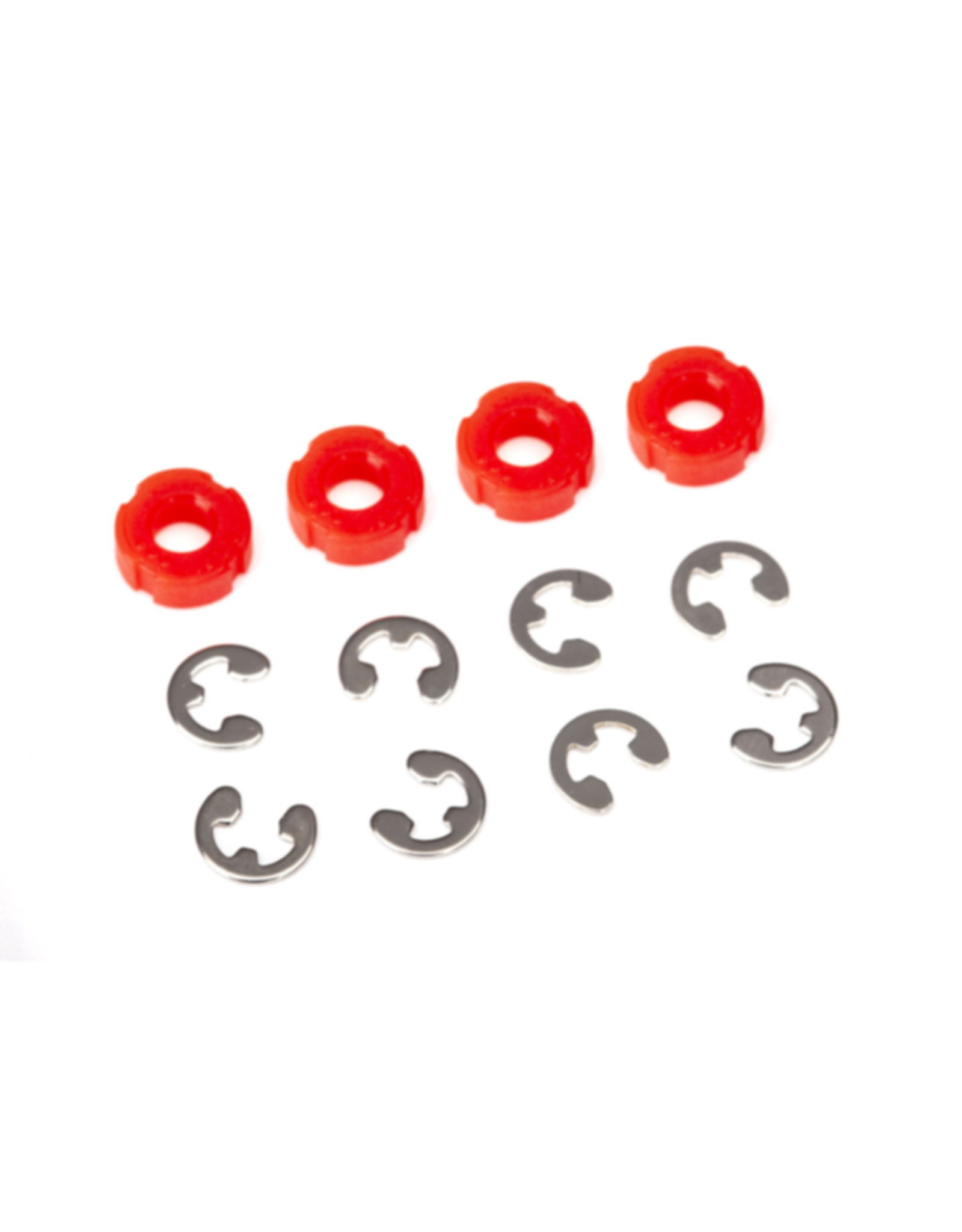 Traxxas TRA8261  PISTON DAMPER RED (4)/ E-CLIPS