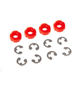 Traxxas TRA8261  PISTON DAMPER RED (4)/ E-CLIPS