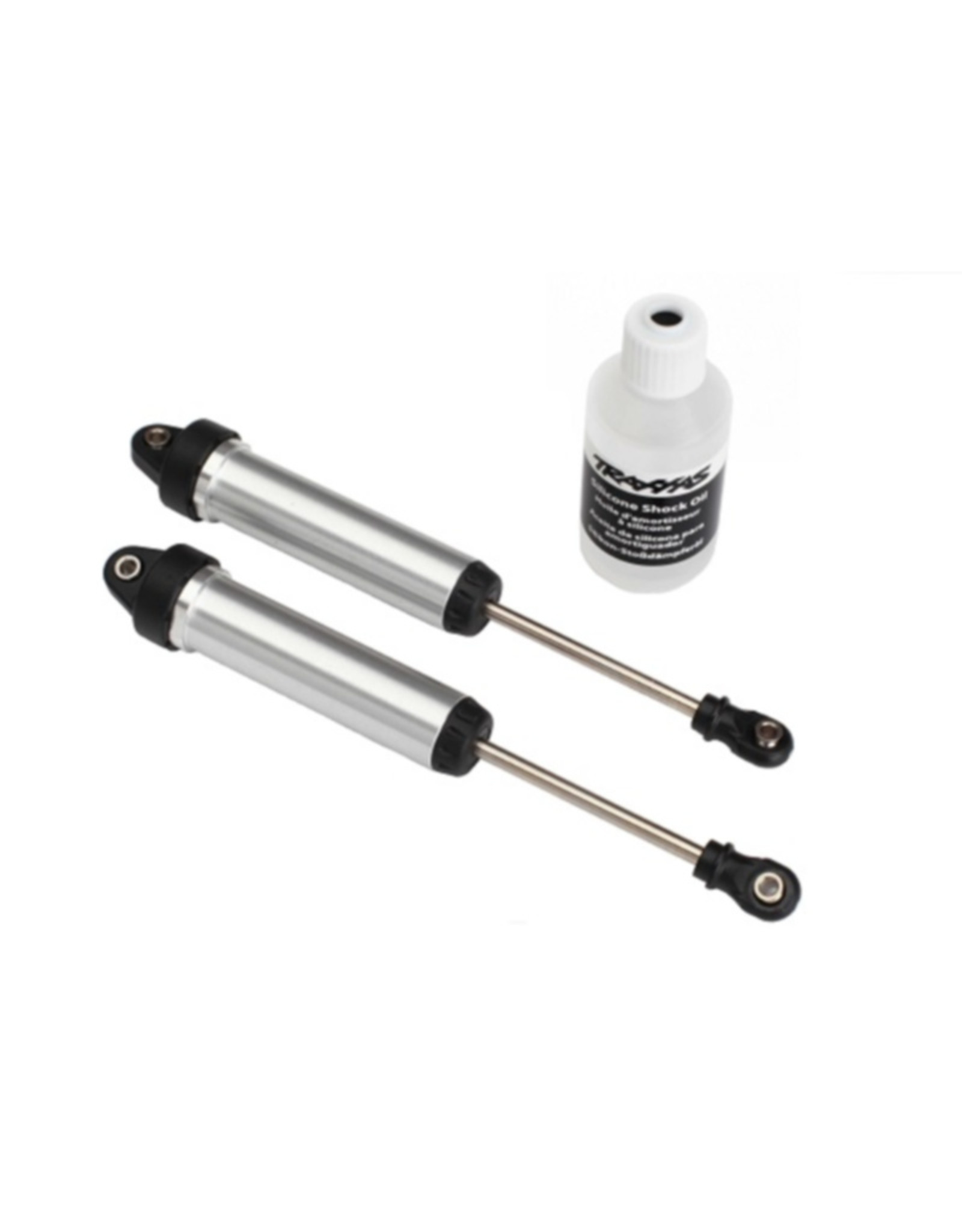 Traxxas TRA8451 Shocks, GTR, 134mm, silver aluminum (2)
