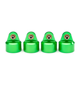 Traxxas TRA8964G Shock caps, aluminum (green-anodized), GT-Maxx® shocks (4)