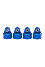 Traxxas TRA8964X Shock caps, aluminum (blue-dized), GT-Maxx® shocks (4)