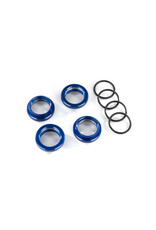 Traxxas TRA8968X - Spring retainer (adjuster), blue-anodized aluminum, GT-Maxx® shocks (4) (assembled with o-ring)