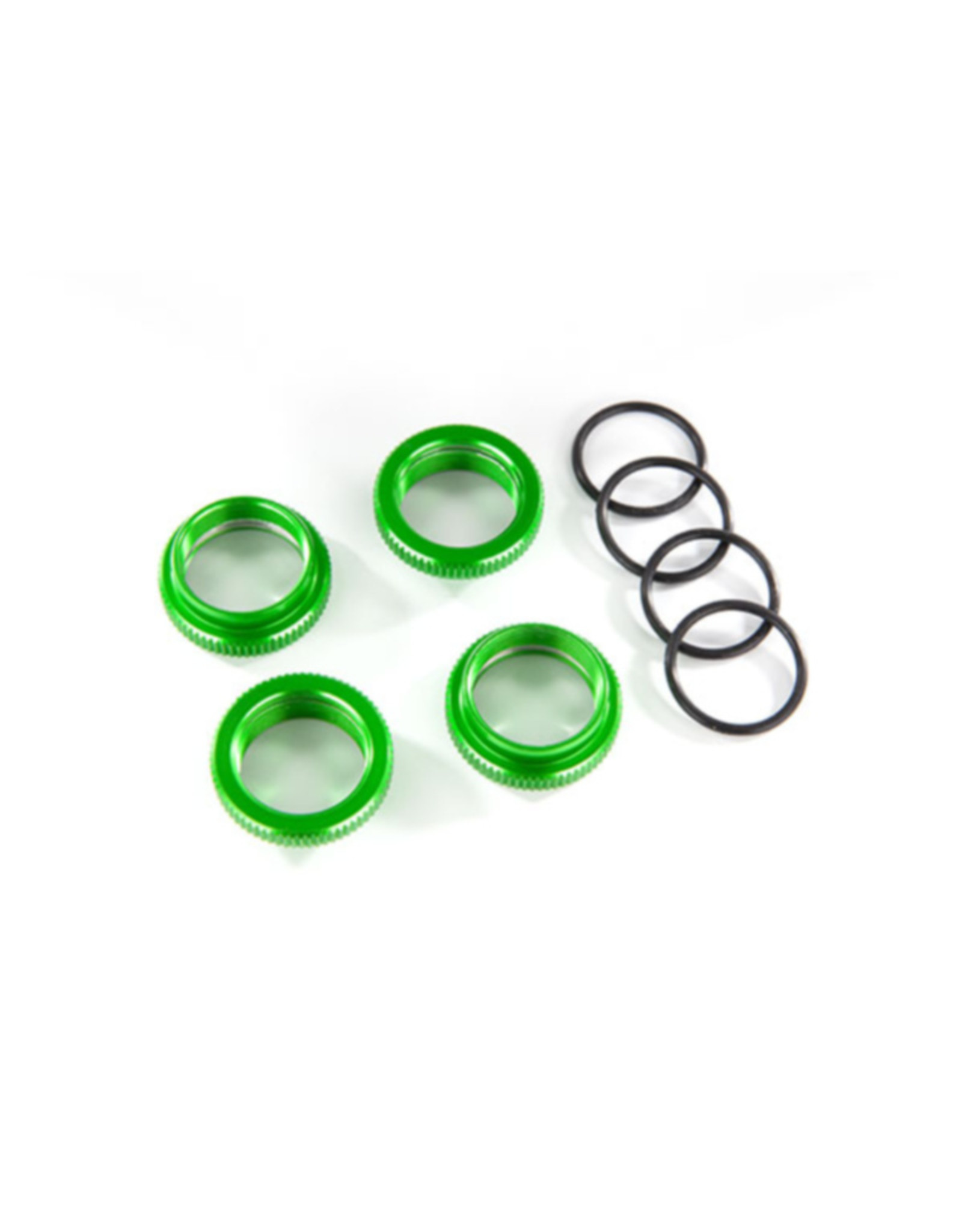Traxxas TRA8968G - Spring retainer (adjuster), green-anodized aluminum
