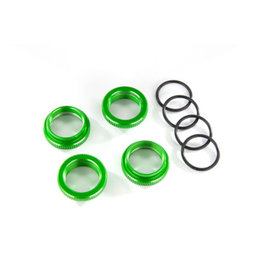 Traxxas TRA8968G - Spring retainer (adjuster), green-anodized aluminum