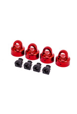 Traxxas TRA9664R Shock caps, aluminum (red-anodized), GTX shocks (4)/ spacers (4) (for Sledge™)