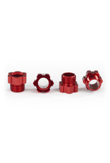 Traxxas TRA8886R  STUB AXLE NUT ALUM RED (4) TRX-4