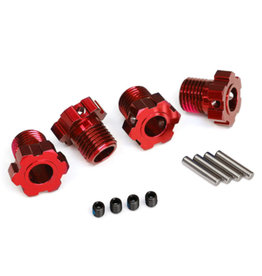 Traxxas TRA8654R WHEEL HUB 17MM SPLINED RED (4)